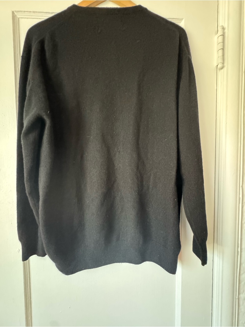 Lingua Franca Black Cardigan Sweater with Red "Read Banned Books" Embroidery - Picture 3 of 5